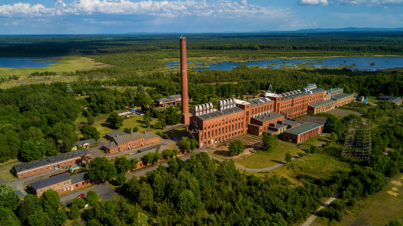 Luftbild von der Energiefabrik Knappenrode