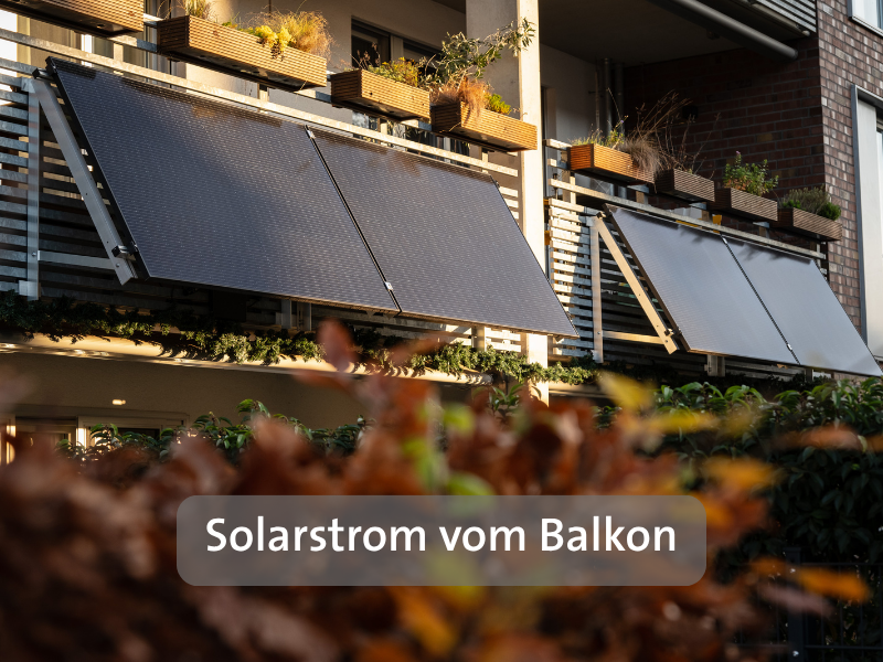 Titelbild Strom sparen mit Balkonstrom