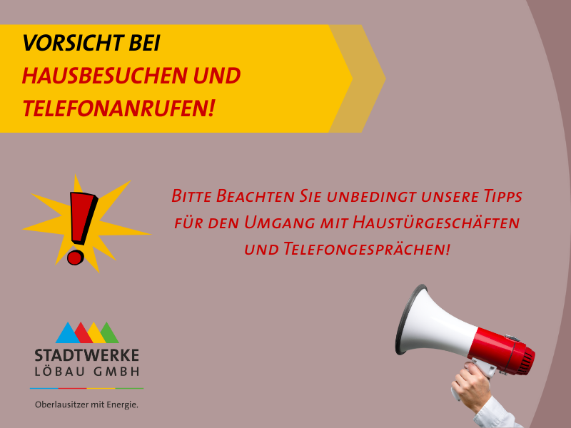 News Titelbild - Vorsicht bei Anrufen oder Hausbesuchen